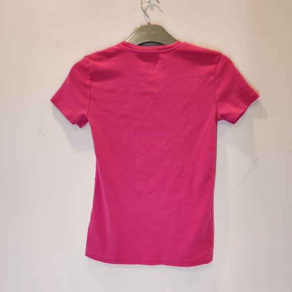 Joe Fresh Pink Organic Cotton Short Sleeve Tee Top | Small - Picture 3 of 5